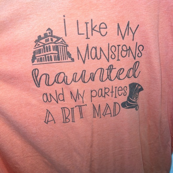 Women's Disney 'I Like My Mansions Haunted and My Parties A Bit Mad' T-Shirt - Picture 3 of 4
